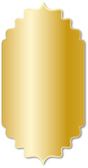Gold Gradient Decorative Frame Label