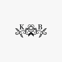 KB Initials Wedding Logo Vector Art  Icons  and Graphics