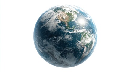Detailed view of Earth