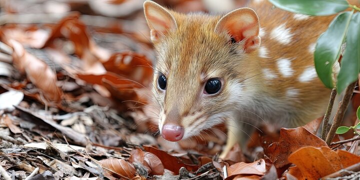 photo of playful baby quoll 