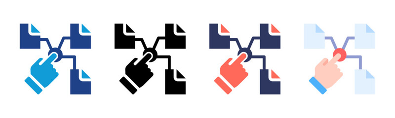 File icon sheet multiple style collection