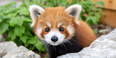 Obraz premium photo of playful baby red panda