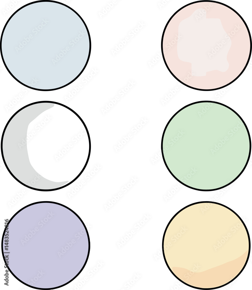 Poster simple interface icons set – outline, basic and minimalist symbol designs