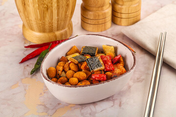 Japanese snack - Chili mame arare cracker