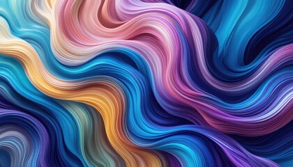 Obraz premium Abstract Swirling Colors: A Symphony of Hues