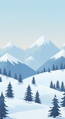 Fototapeta premium Winter's Serene Embrace