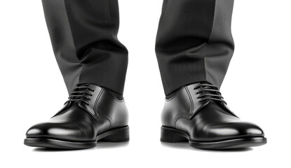 Men's shoes on a transparent background, 
