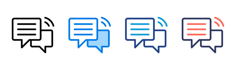 Chat icon sheet multiple style collection