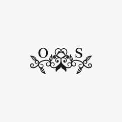 OS Initials Wedding Logo Vector Art  Icons  and Graphics