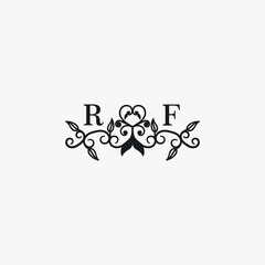 RF Initials Wedding Logo Vector Art  Icons  and Graphics