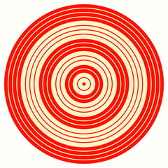 Circle shapes pattern. Circles ornament. Figures background. Simple wallpaper. Linear motif. Geometrical backdrop. Digital paper. Web designing, Textile print. Vector abstract.