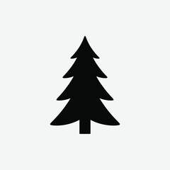 Fototapeta premium Christmas Tree Vector Silhouette - High-Quality Design