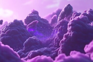 Fototapeta premium Abstract purple landscape
