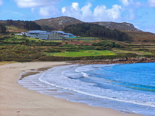 Playa de la costa gallega en Muxia