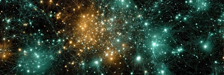 Fototapeta premium photo of supercluster in space 