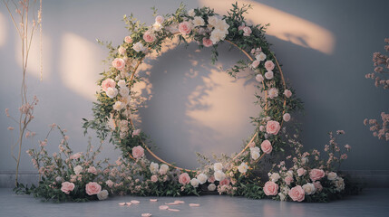 Wedding backdrop aesthetic nature flowers