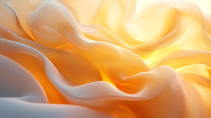 Soft, flowing fabric illuminated by radiant light.