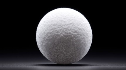 Perfect white sphere, textured surface
