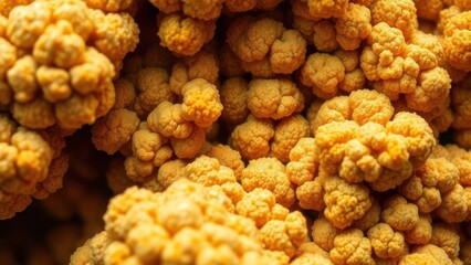 Abstract summer pattern, coral, yellow, organic forms, textured