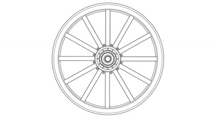 Simple wheel design illustration