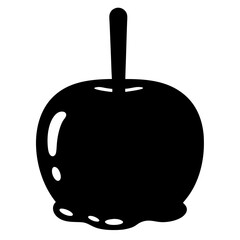 Delicious Candy Apple Treat on a Stick Sweet Caramel Dripping Goodness Halloween Dessert