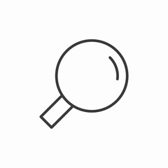 basic magnifying glass icon sign vector