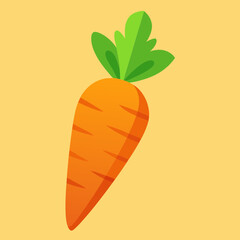 vector illustration of a carrot