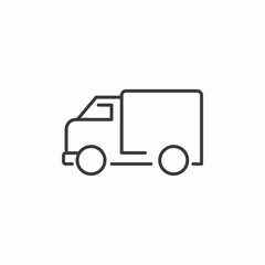 delivery truck vehicle icon sign vector