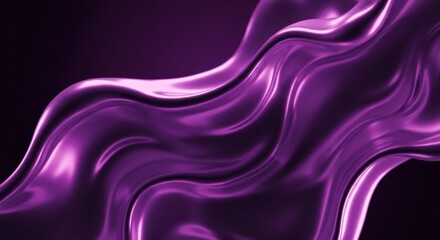 Abstract Purple Liquid Wave Background