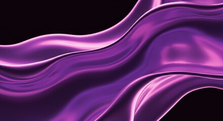 Obraz premium Abstract Purple Liquid Flowing Design