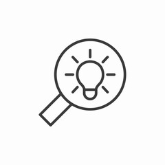 idea search discovery icon sign vector