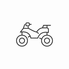 off road vehicle atv icon sign vector
