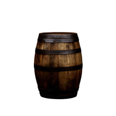 Obraz premium wooden barrel isolated on white
