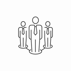 professional business network icon sign vector