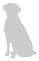 Dog Silhouette, can use for Logo, Art Illustration, Apps, Pictogram, Website, or Graphic Design Element. Format PNG