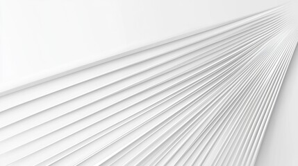 A white abstract design with parallel lines.