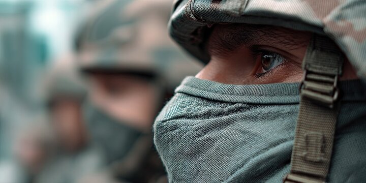 photo of army soldiers on patrol