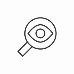 search eye icon sign vector