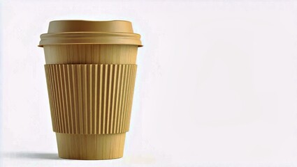 Bamboo Cup with Lid for Sustainable Hot Drinks

