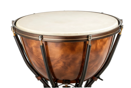 PNG Copper timpani drum with orchestral percussion instrument design