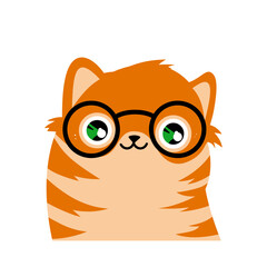 Cute kawaii kitten – vector illustration