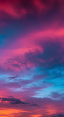 Obraz premium Vivid skies ablaze with colors