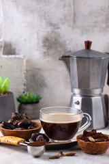 Coffee from date seed. Caffein free drink