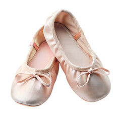 Obraz premium Soft Ballet Slippers Isolated On Transparent Background