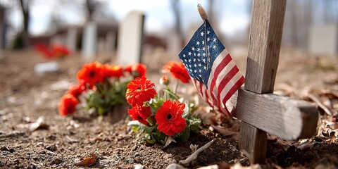  grave of fallen american soldier