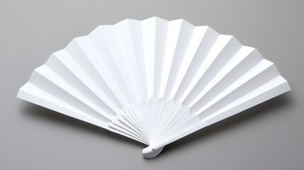 A white paper fan.