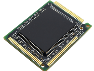 a close up of a computer chip