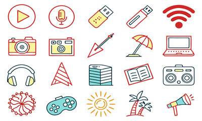 set of icons for web
