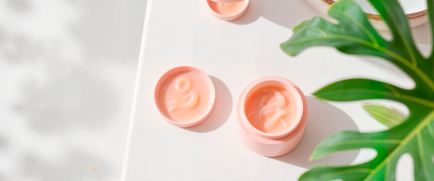 Hydrogel eye patches in serene bathroom setting, rejuvenation concept