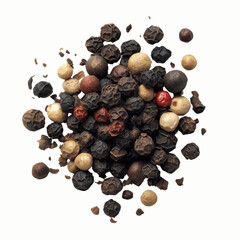 Obraz premium Gourmet Peppercorn Blend A Colorful Explosion of Flavor